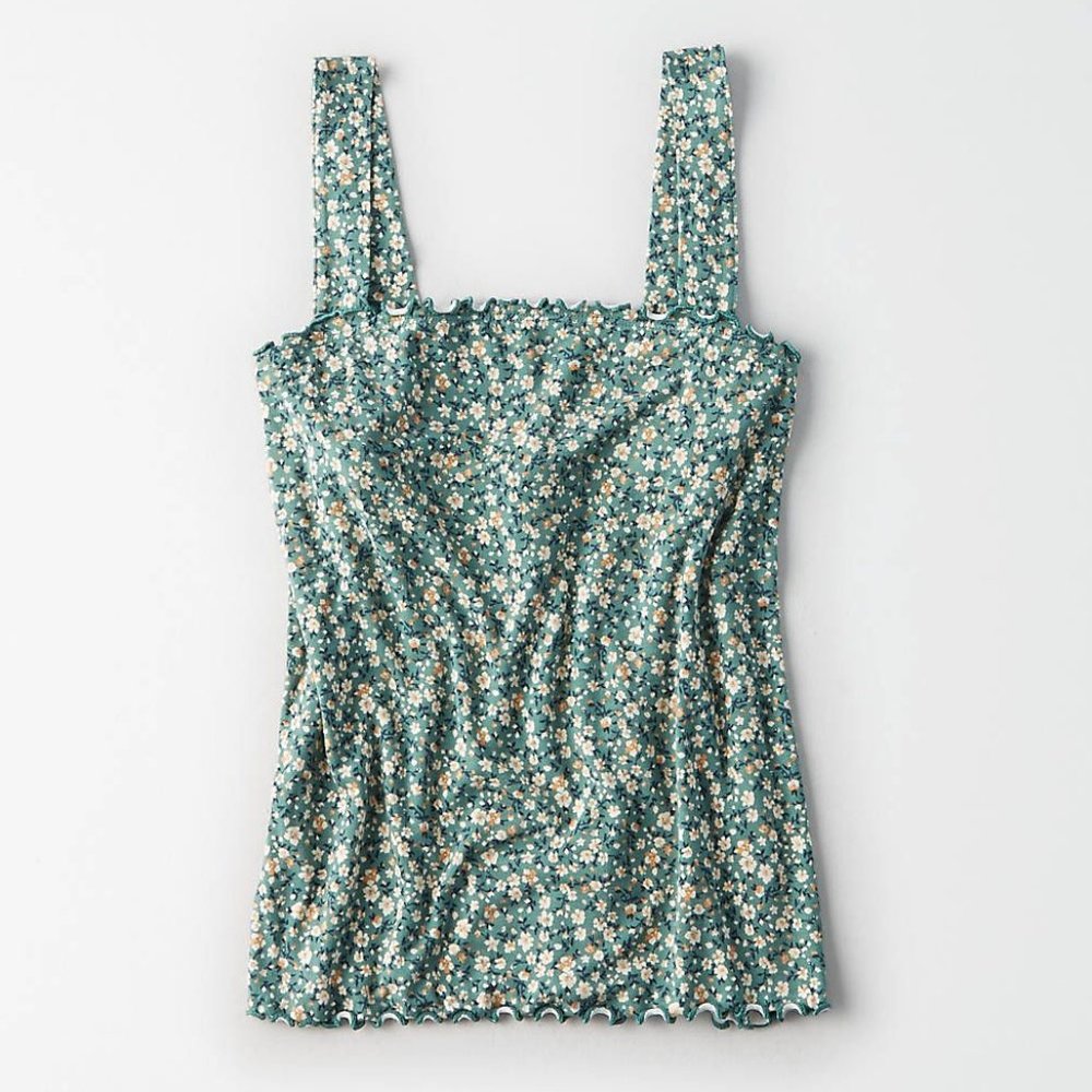 American Eagle Floral Crop Top NWOT